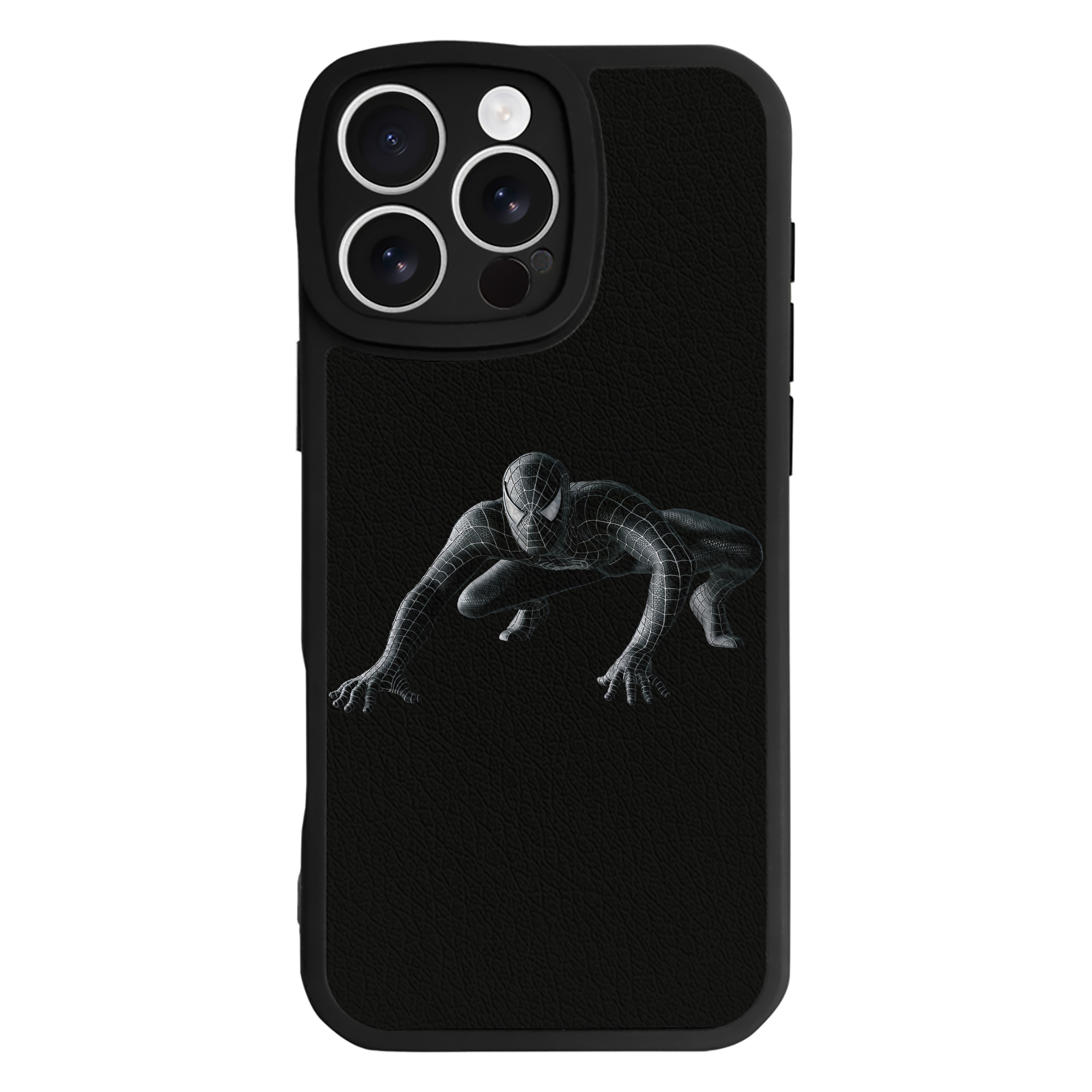 （画像用） Spider Man スパイダーマン 【iPhone 16シリーズ対応】シリコンスマホケース（レザー調） 材質：シリコン